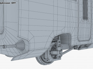 high speed railway passenger car v 1 3Dモデル
