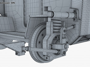 high speed railway passenger car v 1 3Dモデル
