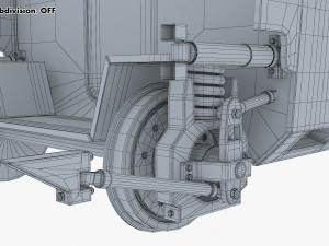 high speed railway passenger car v 1 3Dモデル