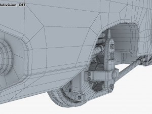 high speed railway passenger car v 1 3Dモデル