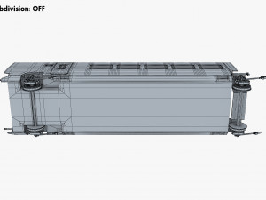 high speed railway passenger car v 1 3Dモデル