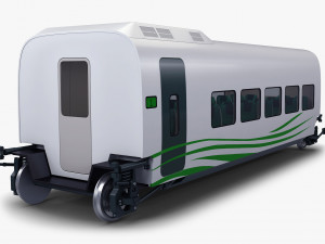 high speed railway passenger car v 2 3D Model