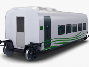 vag&atilde;o de passageiros ferrovi&aacute;rio de alta velocidade v 2 Modelo 3D