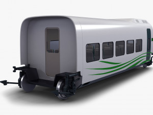 high speed railway passenger car v 2 Model 3D
