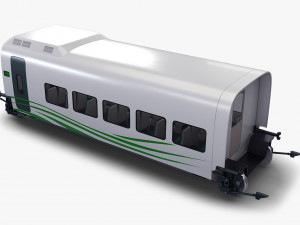 high speed railway passenger car v 2 Model 3D