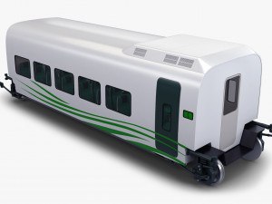 high speed railway passenger car v 2 Model 3D