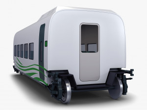 high speed railway passenger car v 2 Model 3D