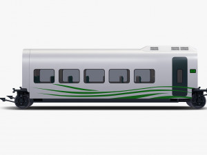 high speed railway passenger car v 2 Model 3D