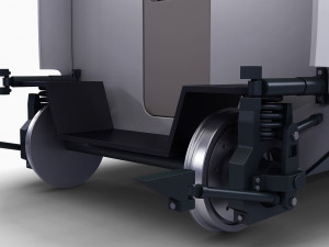 high speed railway passenger car v 2 Model 3D