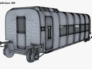 high speed railway passenger car v 2 Model 3D