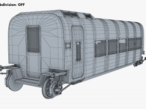 high speed railway passenger car v 2 Model 3D