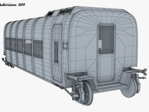 high speed railway passenger car v 2 Model 3D
