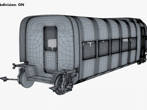 high speed railway passenger car v 2 Model 3D