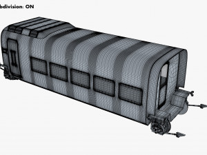 high speed railway passenger car v 2 Model 3D