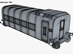 high speed railway passenger car v 2 Model 3D