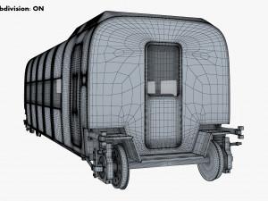 high speed railway passenger car v 2 Model 3D