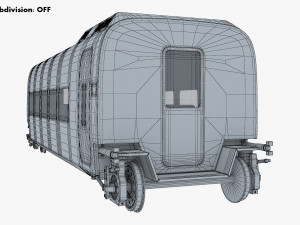 high speed railway passenger car v 2 Model 3D