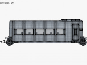high speed railway passenger car v 2 Model 3D