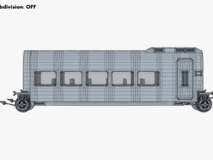 high speed railway passenger car v 2 Model 3D