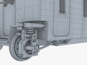 high speed railway passenger car v 2 Model 3D