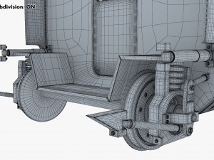 high speed railway passenger car v 2 Model 3D