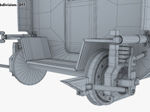 high speed railway passenger car v 2 Model 3D