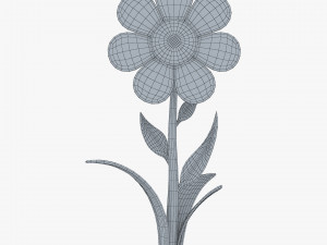 cartoon flower v 4 Modello 3D