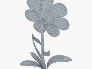 cartoon flower v 4 Modello 3D