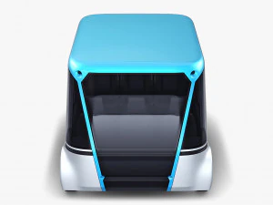 electric unmanned city bus v 1 3D Model
