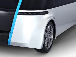 electric unmanned city bus v 1 3D Model