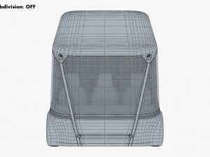electric unmanned city bus v 1 3D Model