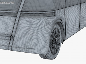 electric unmanned city bus v 1 3D Model