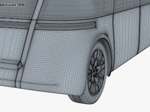 electric unmanned city bus v 1 3D Model