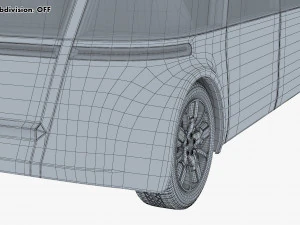 electric unmanned city bus v 1 3D Model