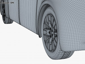 electric unmanned city bus v 1 3D Model