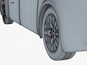 electric unmanned city bus v 1 3D Model