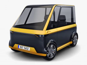 og&oacute;lny kompaktowy samoch&oacute;d miejski v 1 Model 3D