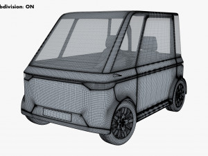 generic compact city car v 1 Modèle 3D