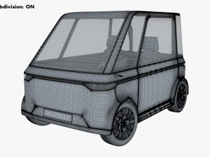 generic compact city car v 1 3D Model