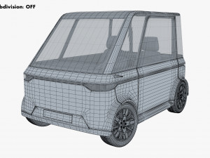 generic compact city car v 1 Modèle 3D