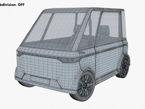 generic compact city car v 1 3D Model