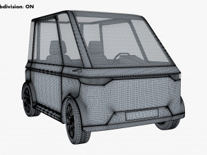 generic compact city car v 1 Modèle 3D