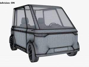 generic compact city car v 1 3D Model