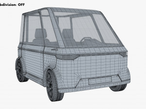 generic compact city car v 1 Modèle 3D