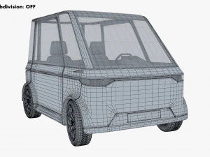 generic compact city car v 1 3D Model