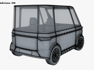 generic compact city car v 1 Modèle 3D