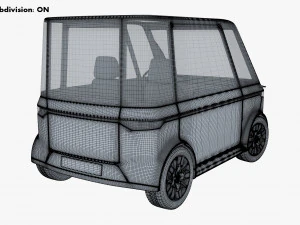 generic compact city car v 1 3D Model