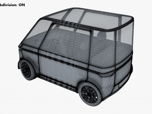 generic compact city car v 1 Modèle 3D