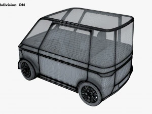 generic compact city car v 1 3D Model