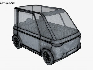 generic compact city car v 1 3D Model
